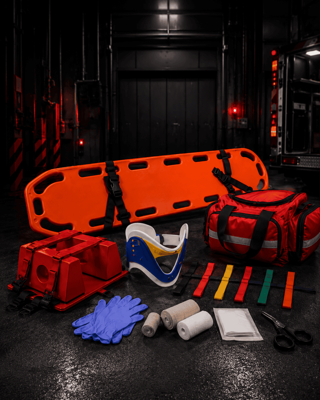 Camilla rígida de emergencia, kit de camilla y equipos para brigadas de emergencia PROIN