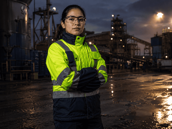 Casacas de trabajo con cinta reflectiva para minería e industria