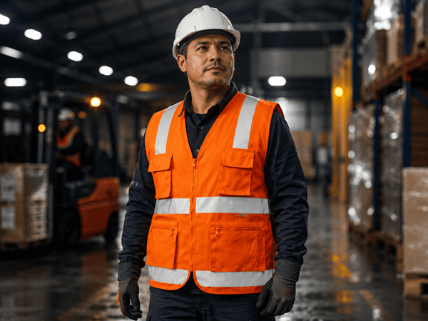 Chalecos de seguridad con cinta reflectiva para empresas