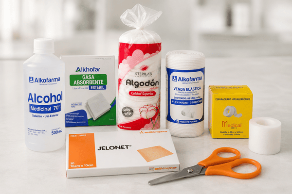 Insumos y medicamentos para botiquín de primeros auxilios PROIN