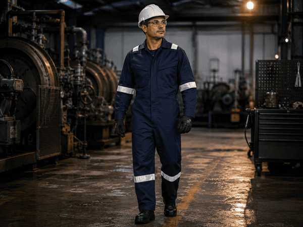 Mamelucos y overoles industriales con cinta reflectiva