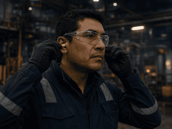 Tapones auditivos descartables para protección auditiva industrial